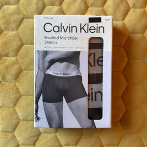 Calvin Klein Brushed Microfiber Stretch Boxer Briefs - Black